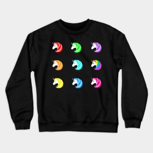 Rainbow unicorn pattern Crewneck Sweatshirt